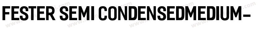 Fester Semi condensedMedium字体转换